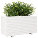 Plantenbak 90x40x49,5 cm massief grenenhout wit - AllerleiShop