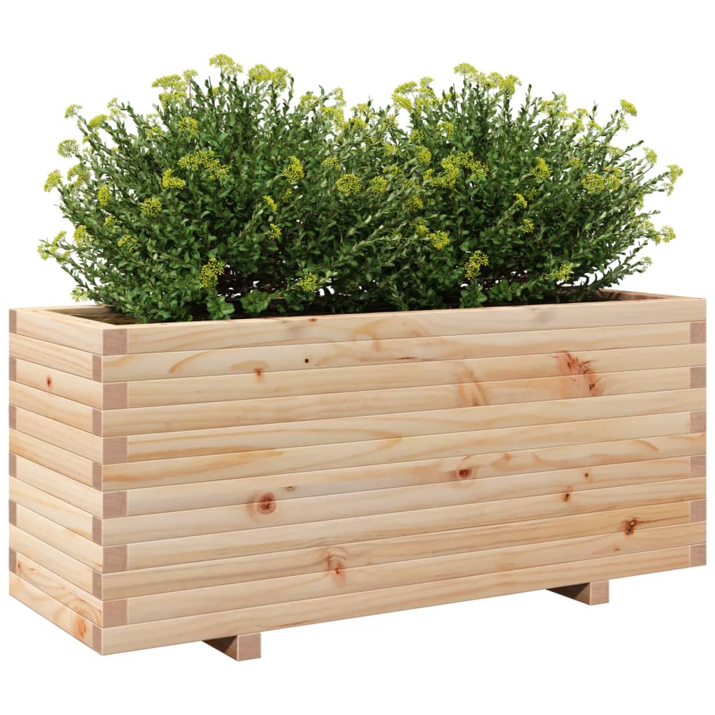 Plantenbak 110x40x49,5 cm massief grenenhout - AllerleiShop