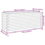 Plantenbak 110x40x49,5 cm massief grenenhout - AllerleiShop