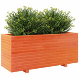 Plantenbak 110x40x49,5 cm massief grenenhout wasbruin - AllerleiShop