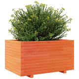 Plantenbak 90x60x49,5 cm massief grenenhout wasbruin - AllerleiShop