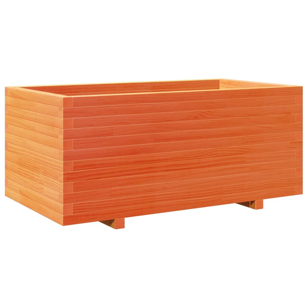 Plantenbak 110x60x49,5 cm massief grenenhout wasbruin - AllerleiShop