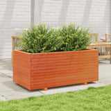 Plantenbak 110x60x49,5 cm massief grenenhout wasbruin - AllerleiShop