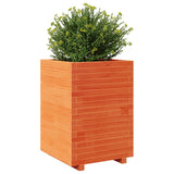 Plantenbak 50x50x72,5 cm massief grenenhout wasbruin - AllerleiShop