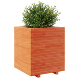 Plantenbak 60x60x72,5 cm massief grenenhout wasbruin - AllerleiShop