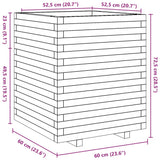 Plantenbak 60x60x72,5 cm massief douglashout - AllerleiShop