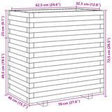 Plantenbak 70x40x72,5 cm massief grenenhout - AllerleiShop