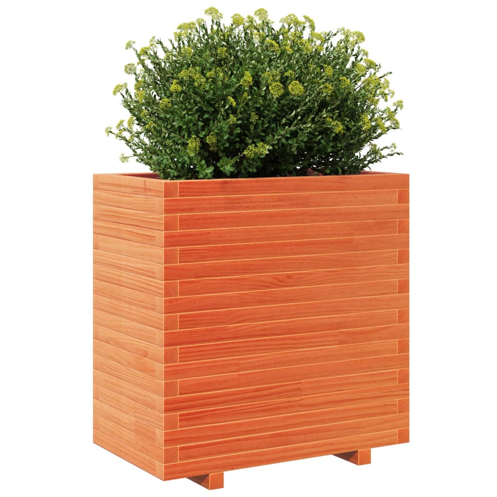 Plantenbak 70x40x72,5 cm massief grenenhout wasbruin - AllerleiShop