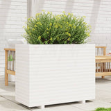 Plantenbak 90x40x72,5 cm massief grenenhout wit - AllerleiShop