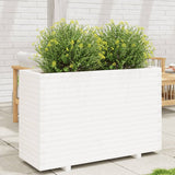 Plantenbak 110x40x72,5 cm massief grenenhout wit - AllerleiShop