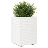 Plantenbak 50x50x72 cm massief grenenhout wit - AllerleiShop