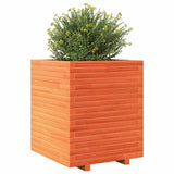 Plantenbak 60x60x72 cm massief grenenhout wasbruin - AllerleiShop