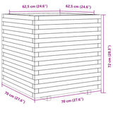 Plantenbak 70x70x72 cm geïmpregneerd grenenhout - AllerleiShop