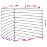 Plantenbak 80x80x72 cm geïmpregneerd grenenhout - AllerleiShop