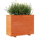 Plantenbak 90x40x72 cm massief grenenhout wasbruin - AllerleiShop