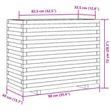 Plantenbak 90x40x72 cm geïmpregneerd grenenhout - AllerleiShop