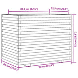 Plantenbak 90x60x72 cm massief douglashout - AllerleiShop