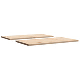 Tafelbladen 2 st rechthoekig 70x35x1,7 cm massief grenenhout