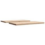 Tafelbladen 2 st rechthoekig 70x35x2,5 cm massief grenenhout