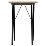 Eettafel X-frame 50x50x75,5 cm massief grenenhout en gietijzer - AllerleiShop