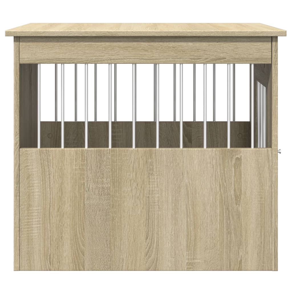 Hondenbench 55x75x65 cm bewerkt hout sonoma eikenkleurig - AllerleiShop