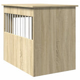 Hondenbench 55 x 80 x 68 cm bewerkt hout sonoma eikenkleurig - AllerleiShop