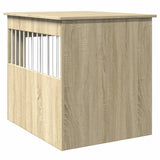 Hondenbench 64,5x80x71 cm bewerkt hout sonoma eikenkleurig - AllerleiShop