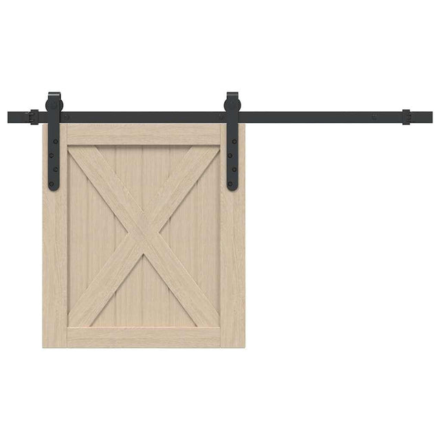 Ophangset voor schuifdeur 91 cm koolstofstaal - AllerleiShop