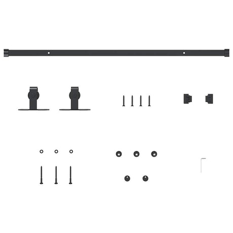 Ophangset voor schuifdeur 91 cm koolstofstaal - AllerleiShop