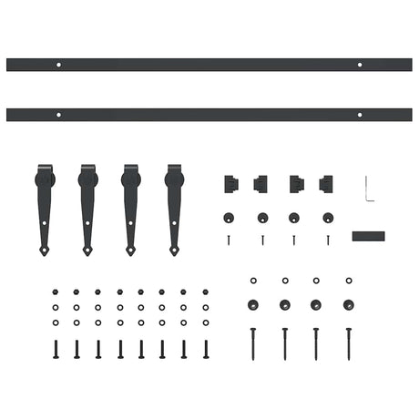 Ophangset voor schuifdeur 152 cm koolstofstaal - AllerleiShop