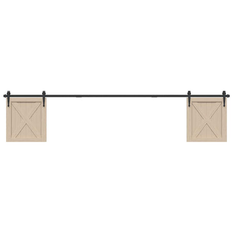 Ophangset voor schuifdeur 244 cm koolstofstaal - AllerleiShop