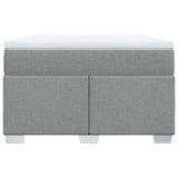 Boxspring met matras stof lichtgrijs 120x190 cm