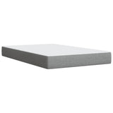 Boxspring met matras stof lichtgrijs 120x190 cm