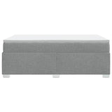 Boxspring met matras stof lichtgrijs 120x190 cm