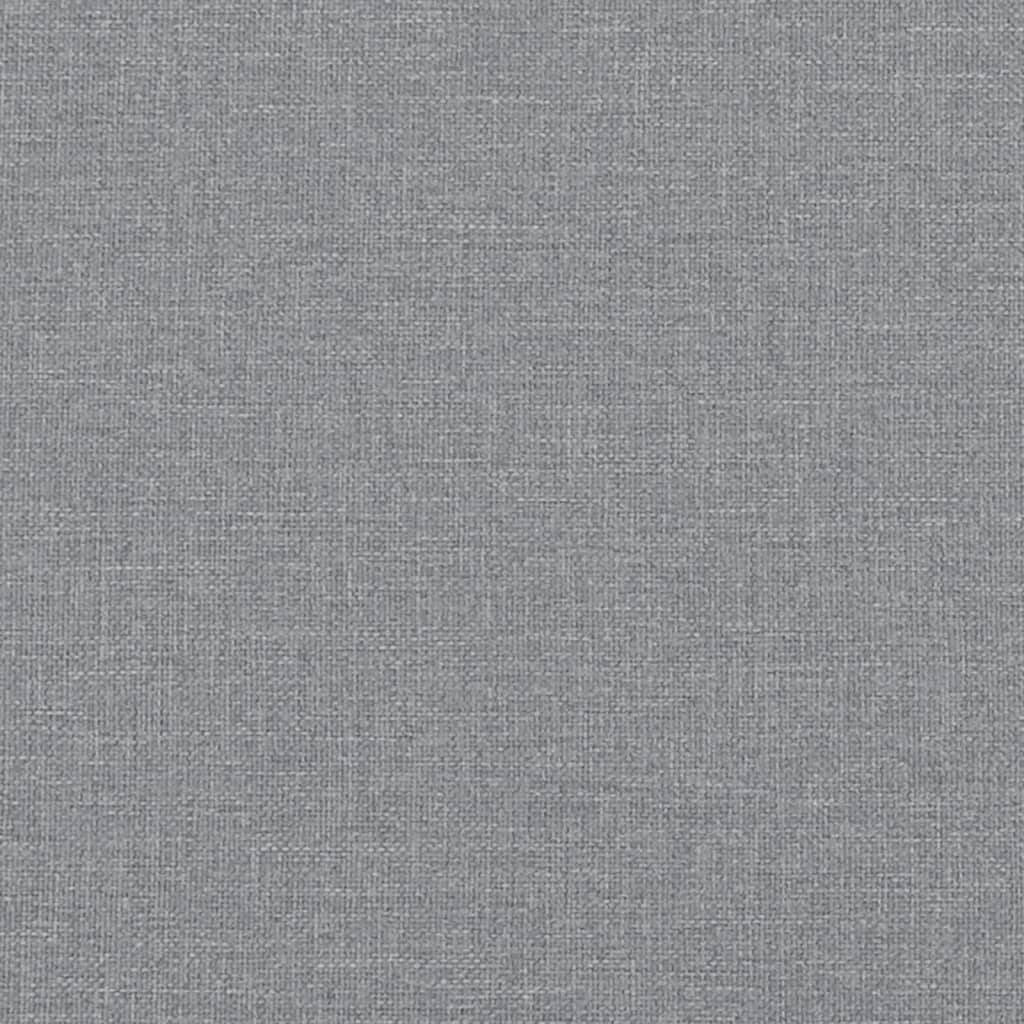 Boxspring met matras stof lichtgrijs 120x190 cm