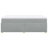 Boxspring met matras stof lichtgrijs 120x190 cm