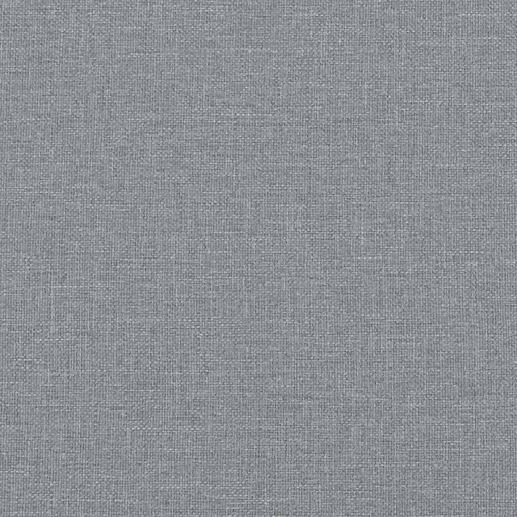 Boxspring met matras stof lichtgrijs 120x190 cm