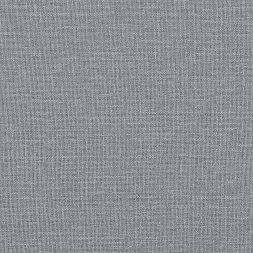 Boxspring met matras stof lichtgrijs 120x190 cm