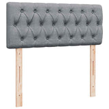 Boxspring met matras stof lichtgrijs 120x190 cm