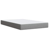 Boxspring met matras stof lichtgrijs 120x190 cm