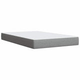 Boxspring met matras stof lichtgrijs 120x190 cm