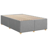 Boxspring met matras stof lichtgrijs 120x190 cm