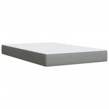 Boxspring met matras stof lichtgrijs 120x190 cm