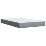 Boxspring met matras stof lichtgrijs 120x190 cm