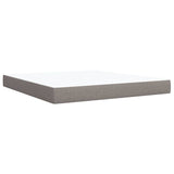 Boxspring met matras stof taupe 180x200 cm