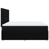 Boxspring met matras stof zwart 180x200 cm - AllerleiShop