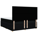 Boxspring met matras stof zwart 180x200 cm - AllerleiShop