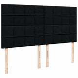 Boxspring met matras stof zwart 180x200 cm - AllerleiShop
