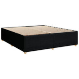 Boxspring met matras stof zwart 180x200 cm - AllerleiShop
