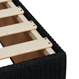 Boxspring met matras stof zwart 180x200 cm - AllerleiShop